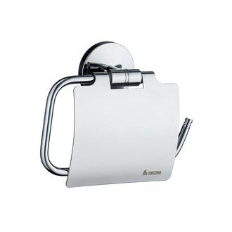 Smedbo NK3414 6 3/4 in. Lidded Toilet Paper Holder in Polished Chrome from the Studio Collection